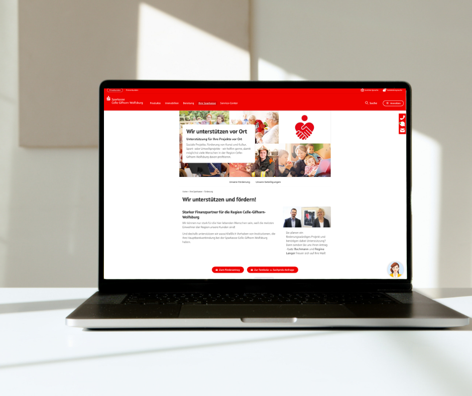 Webseite Sparkasse Gifhorn Wolfsburg Celle